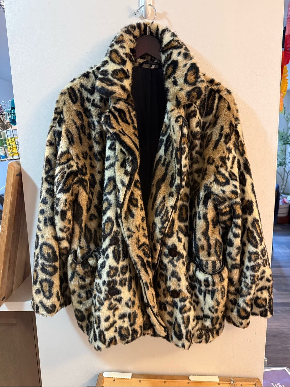 Free People Leopard Coat
